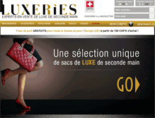 Tablet Screenshot of luxeries.com
